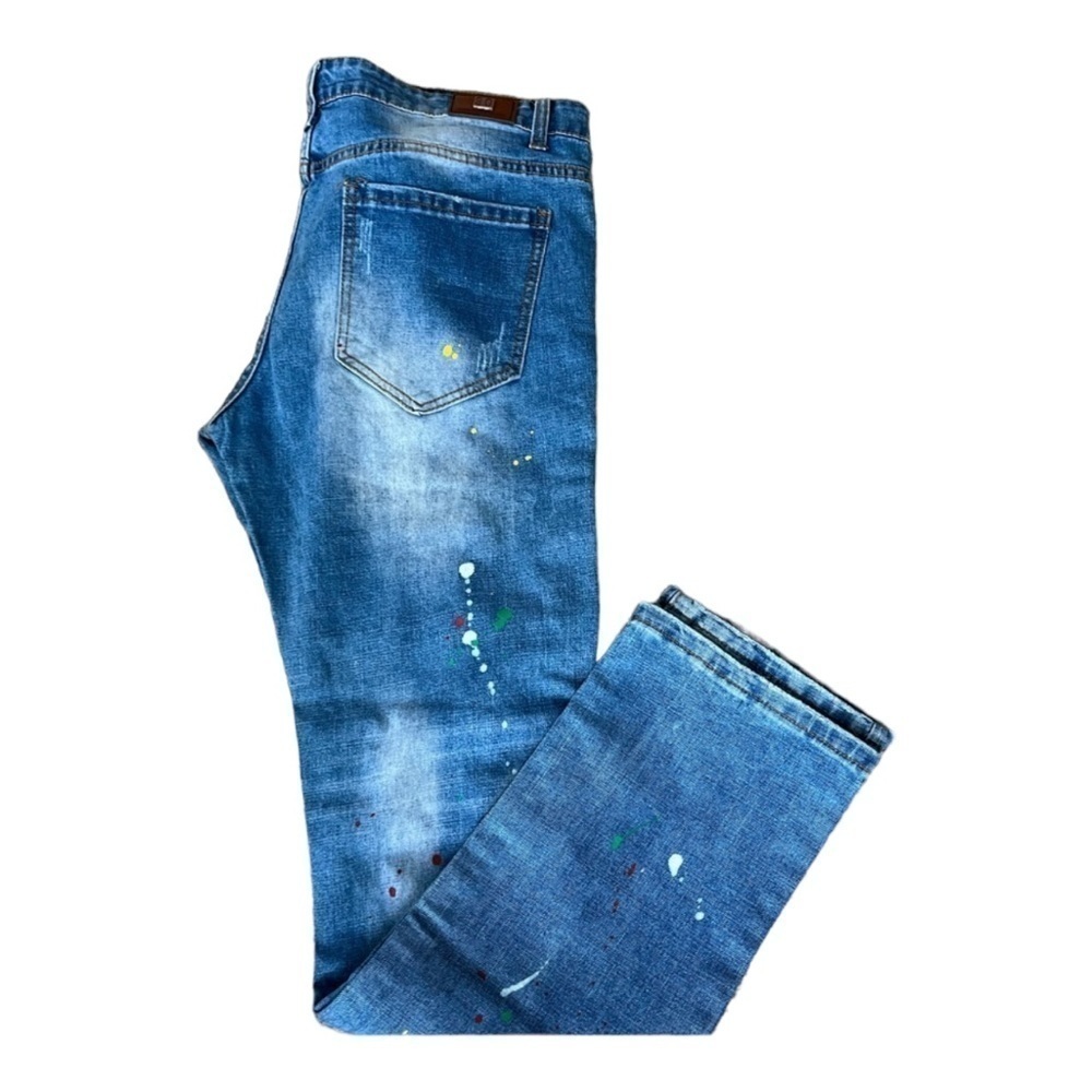 SOSOO‎ jeans 1971 Vintage men’s paint splatter jeans 38 - Picture 4 of 8